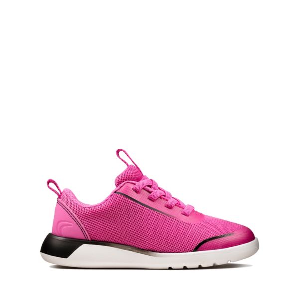 Clarks Girls Suburb Spark Toddler Trainers Pink | CA-7831265
